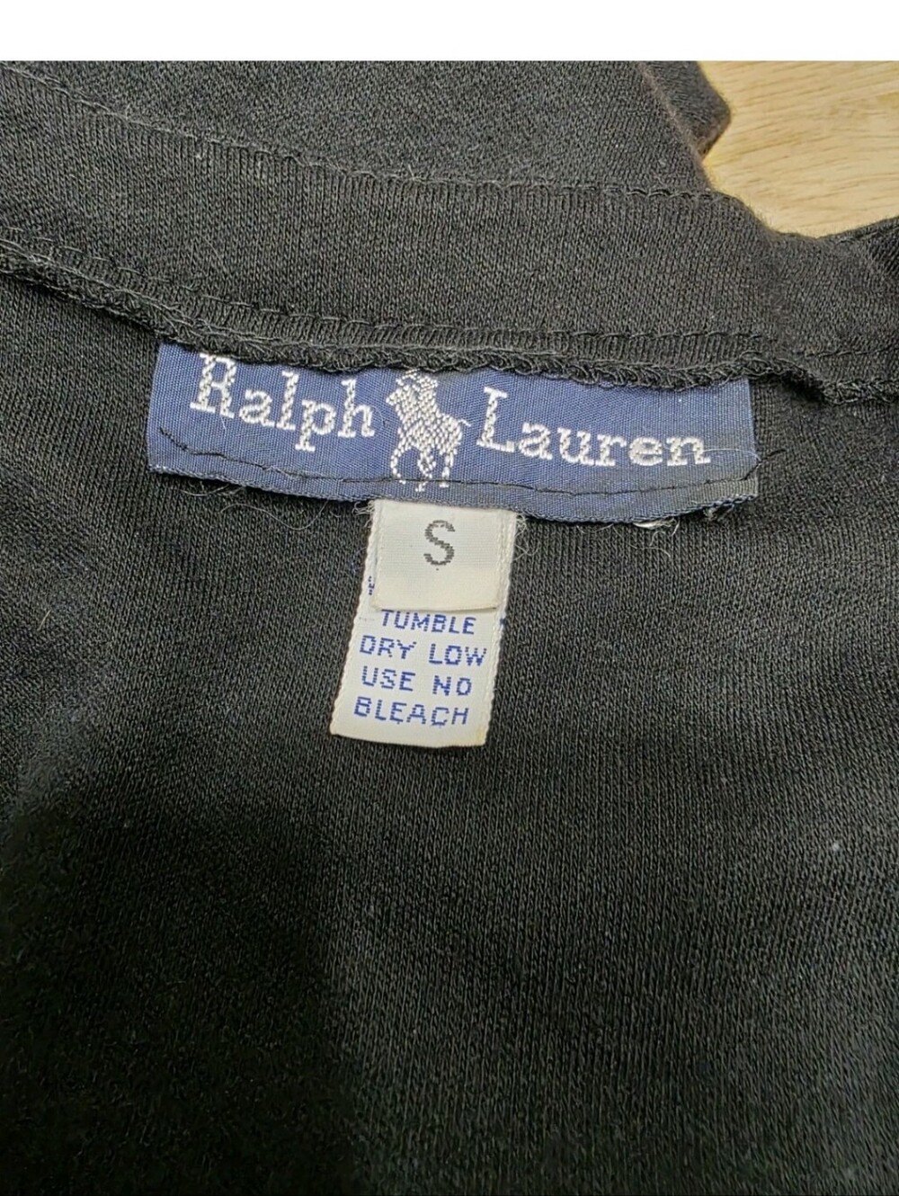 Ralph Lauren Black Logo Polo Buttoned Dress Women's Size S VTG - Picture 9 of 13